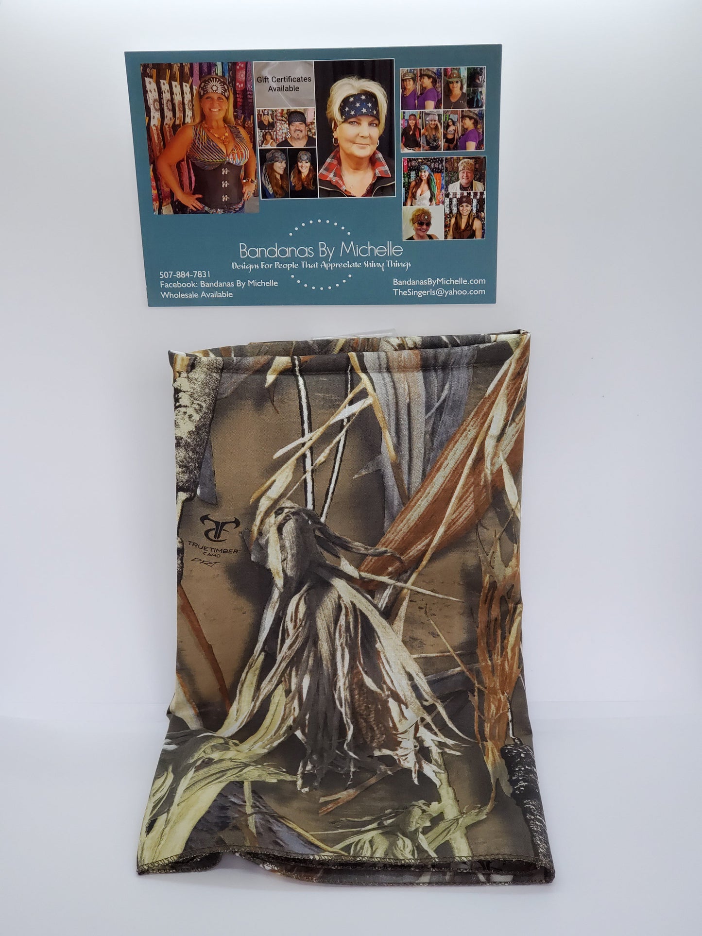 True Timber Camo Large Plain Bandana (sku8247)