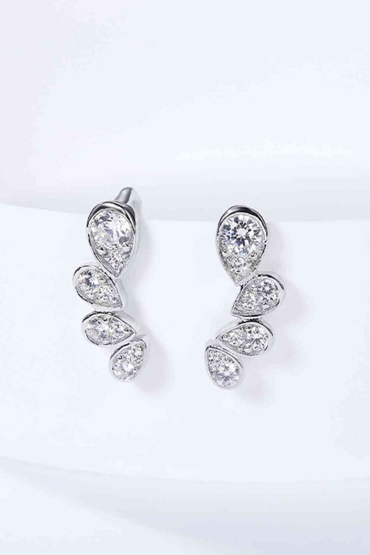 Pear Shape Moissanite Earrings rally