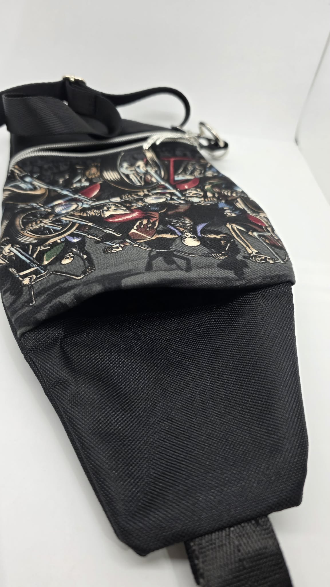 Skeletons on Motorcycles Crossbody Canvas Purse/bag