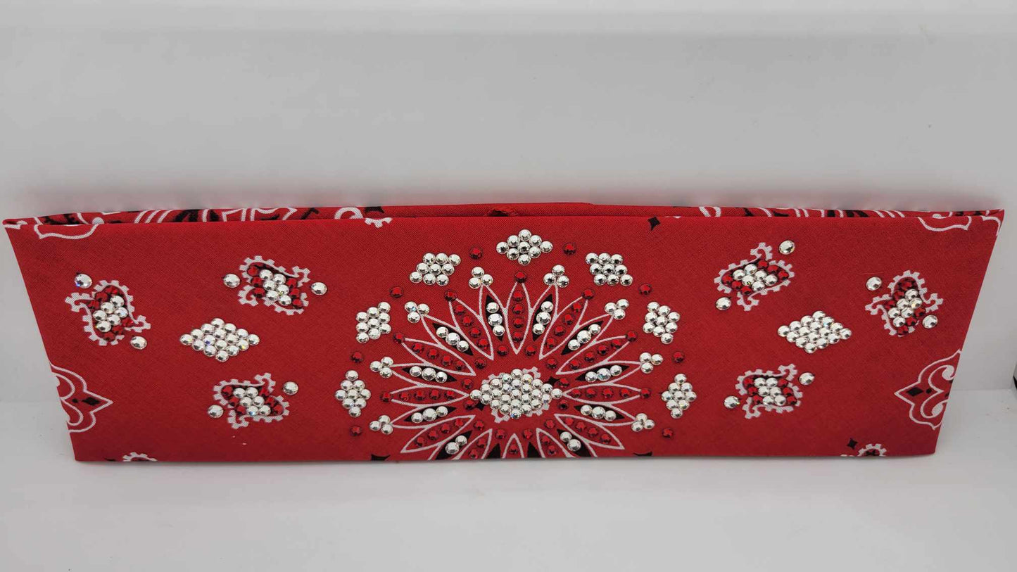 LeeAnnette Red Paisley With Red and Diamond Clear Swarovski Crystals (Sku4001)