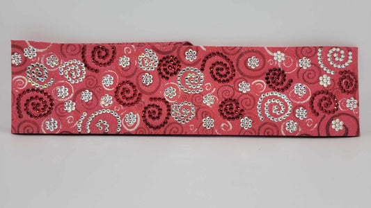 Super LeeAnnette Red Scrolls with Red, Aurora Borealis and Diamond Clear Austrian Crystals (Sku4338)