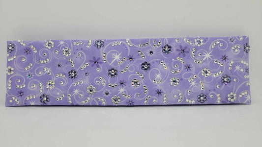 LeeAnnette Purple Scrolls and Flowers with Light Purple and Diamond Clear Austrian Crystals (Sku4400)