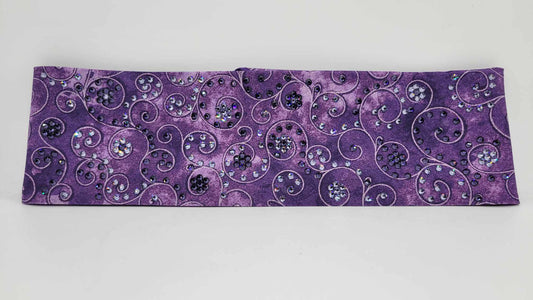 LeeAnnette Purple Scrolls with Light Purple and Dark Purple Austrian Crystals (Sku4406)