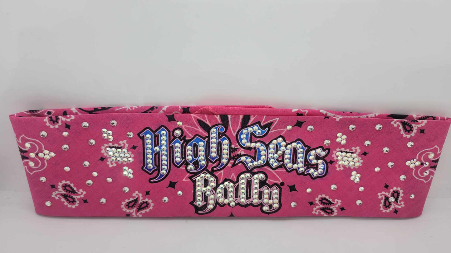 EXTRA BLING -Pink High Seas Rally With Aurora Borealis and Diamond Clear Austrian Crystals (Sku4478)