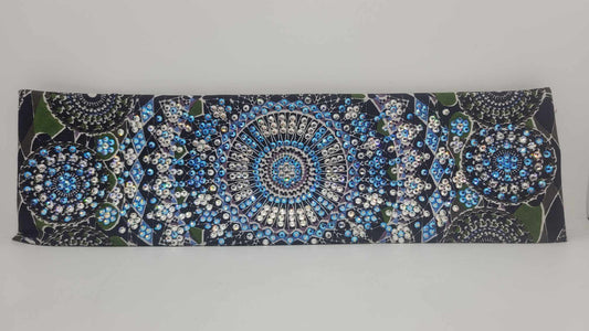 Super LeeAnnette Green Kaleidoscope with Blue Shimmer and Diamond Clear Austrian Crystals (Sku4764)