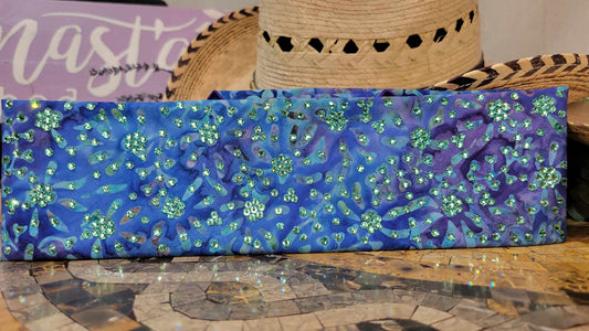 LeeAnnette Blue and Purple Seaweed with Caribbean Sea Austrian Crystals (sku4765)