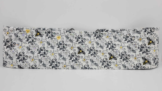 LeeAnnette Bee's with Yellow, Chrome, Black and Diamond Clear Austrian Crystals (sku4774)