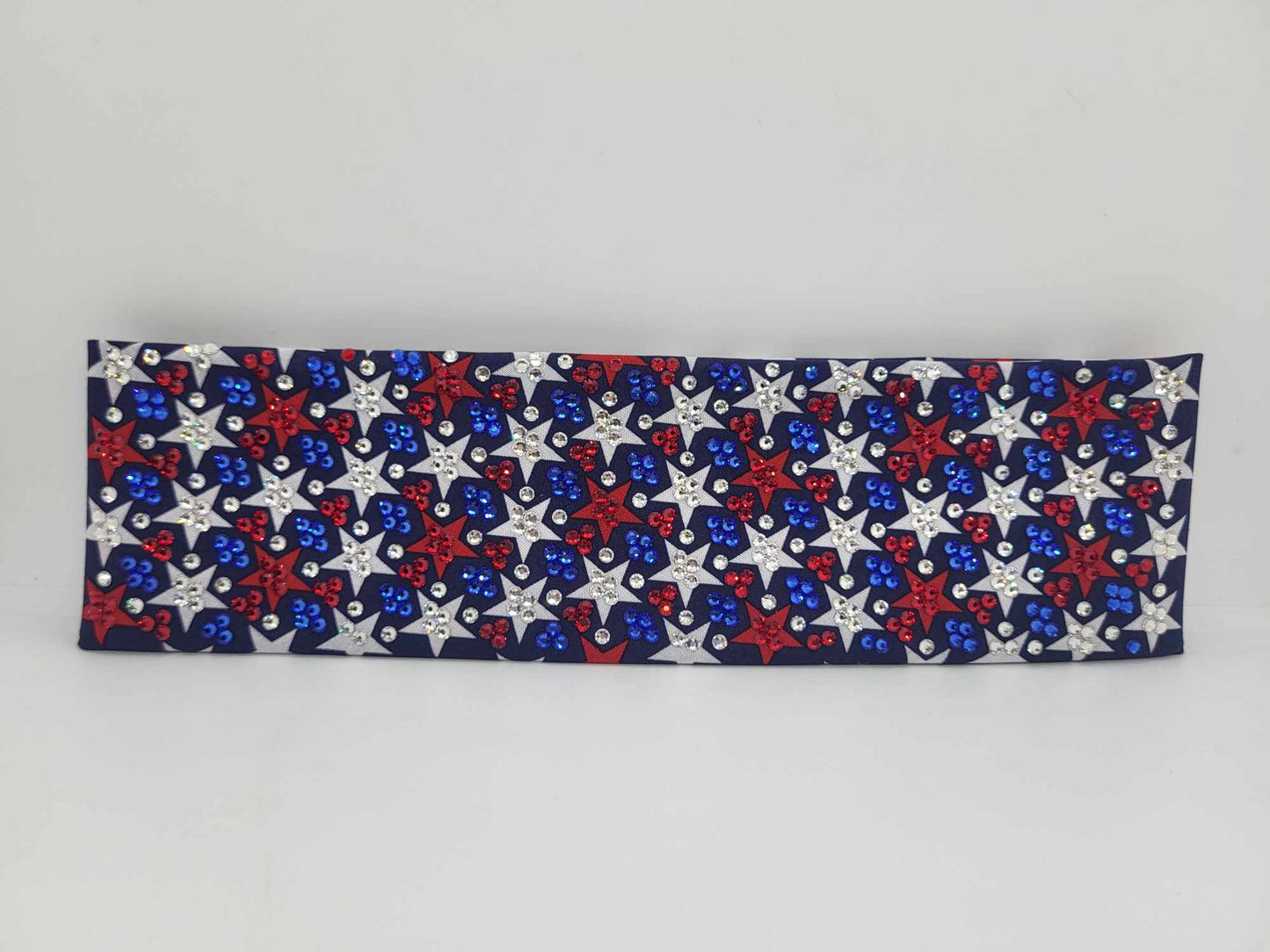 Super LeeAnnette Stars with Red, Blue and Diamond Clear Austrian Crystals (Sku4796)