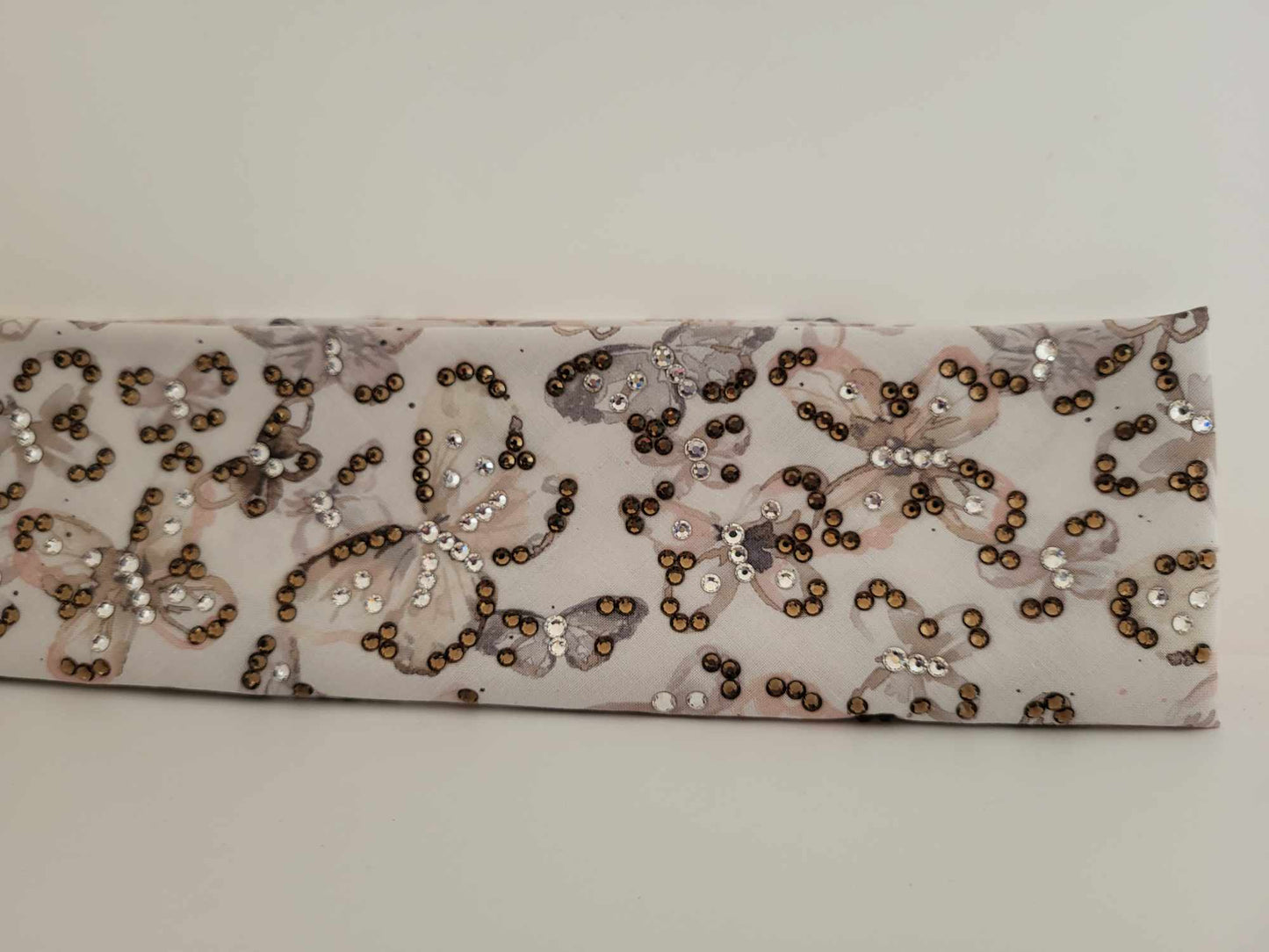 LeeAnnette Watercolor Butterflies with Brown and Diamond Clear Austrian Crystals (sku4823)