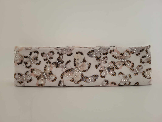 LeeAnnette Watercolor Butterflies with Brown and Diamond Clear Austrian Crystals (sku4823)