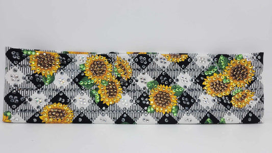 Super LeeAnnette Sunflowers with Multiple Colors of Austrian Crystals (Sku4825)