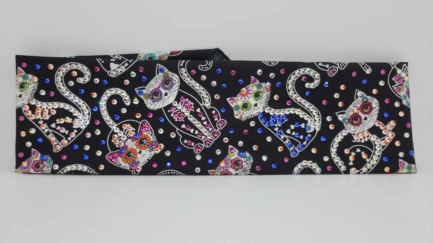 LeeAnnette Skeleton Cats with Multiple Colors of Austrian Crystals (sku4841)