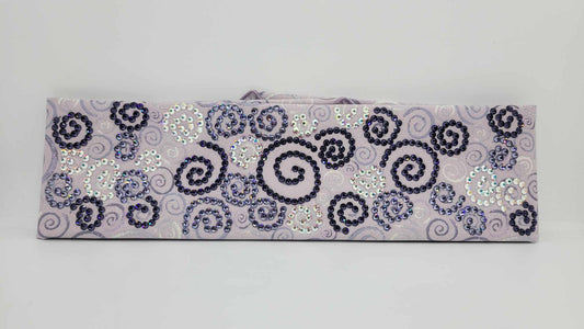 Super LeeAnnette Purple Scrolls with Dark Purple, Light Purple and Aurora Borealis Austrian Crystals (Sku4862)