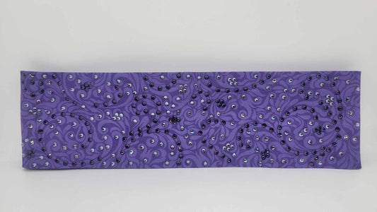 LeeAnnette Purple Scrolls with Dark Purple and Light Purple Austrian Crystals (sku4866)