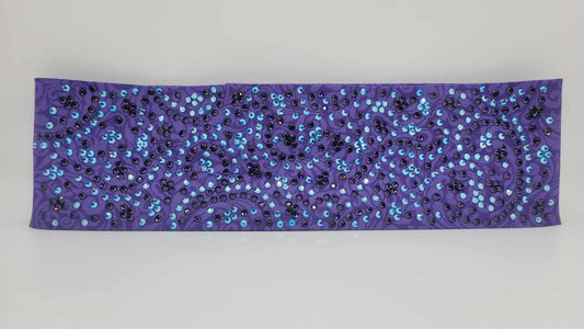 Super LeeAnnette Purple Scrolls with Dark Purple and Blue Violet Shimmer Austrian Crystals (Sku4880)