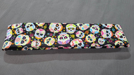 Narrow Baby Skulls Bandana with Multiple Colors of Austrian Crystals (Sku6089)