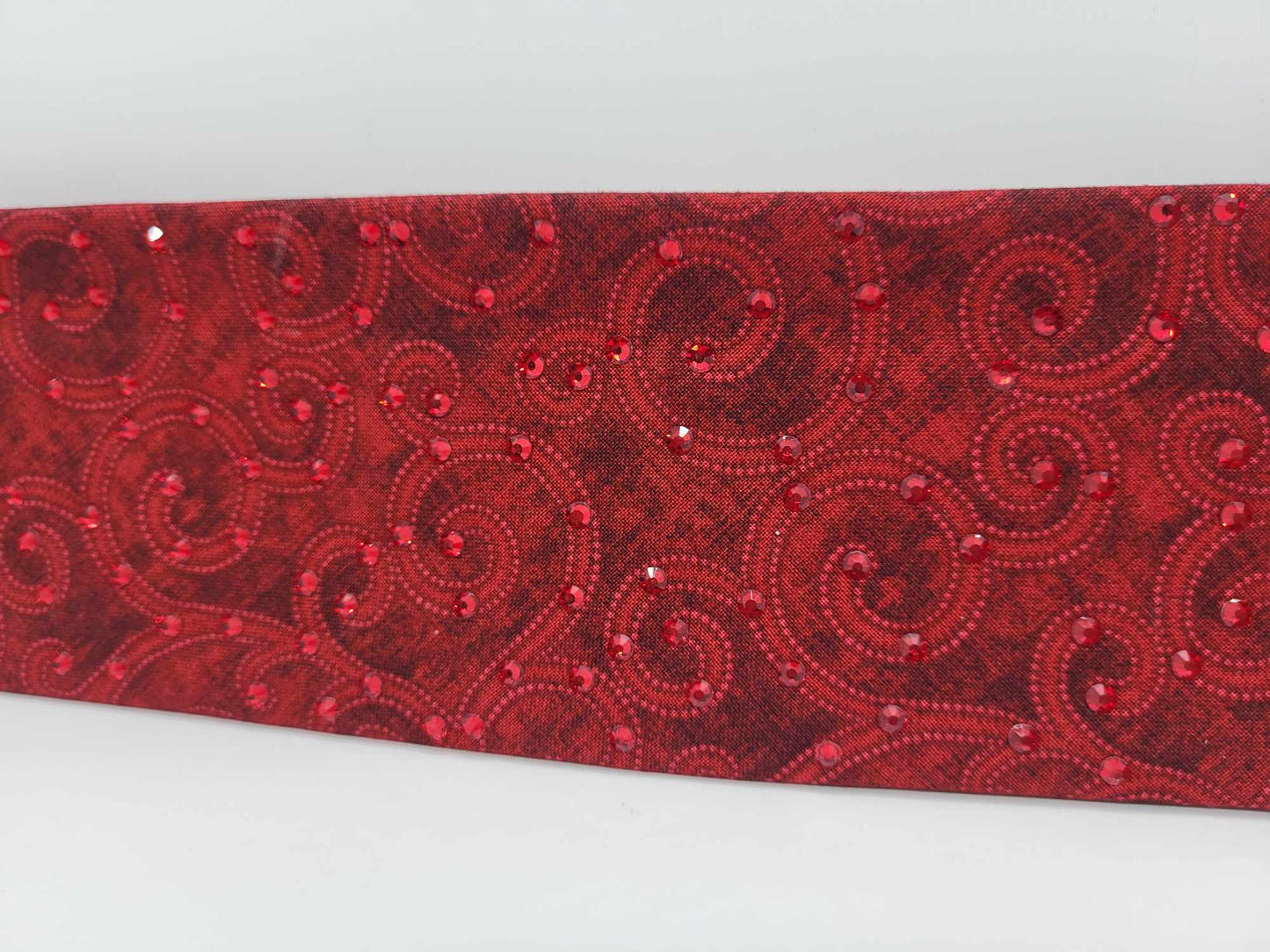 Red Scrolls with Red Austrian Crystals (Sku6156)