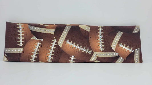 Football Bandana with Diamond Clear Austrian Crystals (Sku6170)