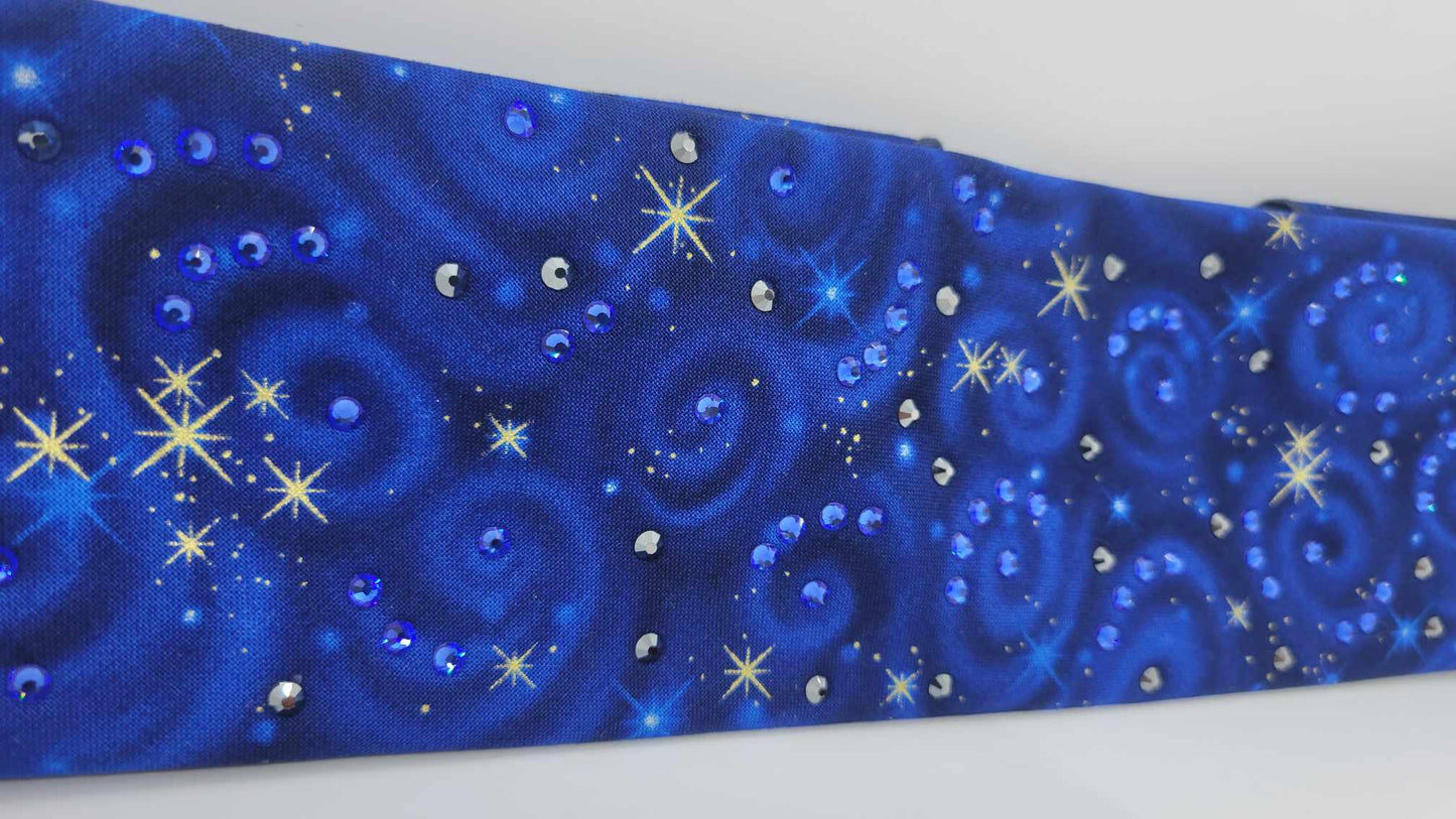 Blue Milky Way with Blue and Black Austrian Crystals (Sku6174)