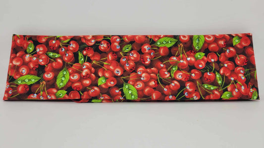 Cherries Bandana with Red, Red Shimmer and Green of Austrian Crystals (Sku6204)