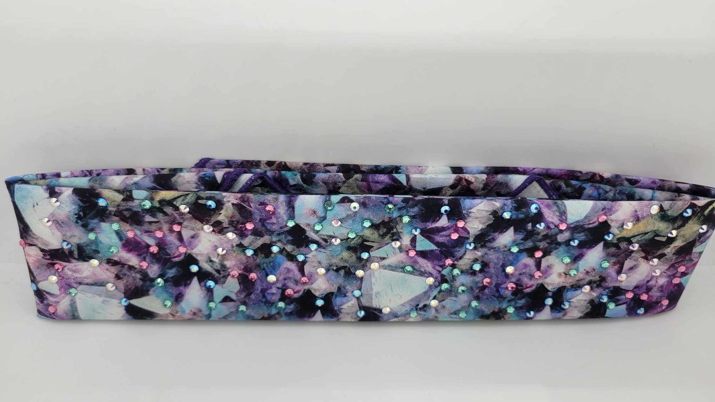 Narrow Colorful Mosaic with Multiple Colors of Austrian Crystals (sku6206)