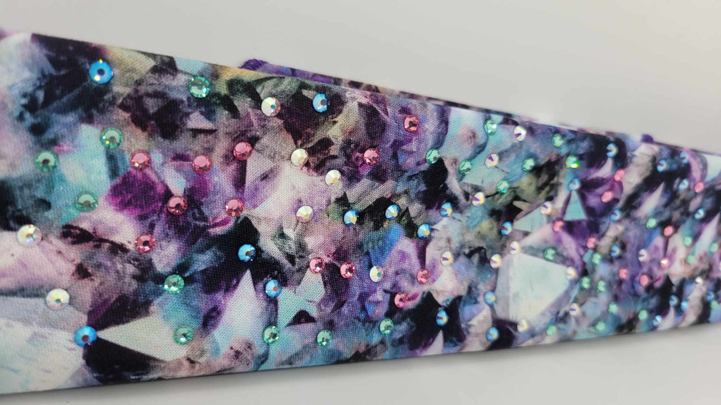 Narrow Colorful Mosaic with Multiple Colors of Austrian Crystals (sku6206)
