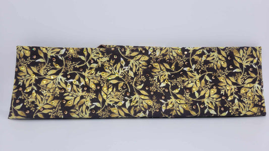 Fall Leaves Bandana with Brown and Yellow Austrian Crystals (Sku6212)