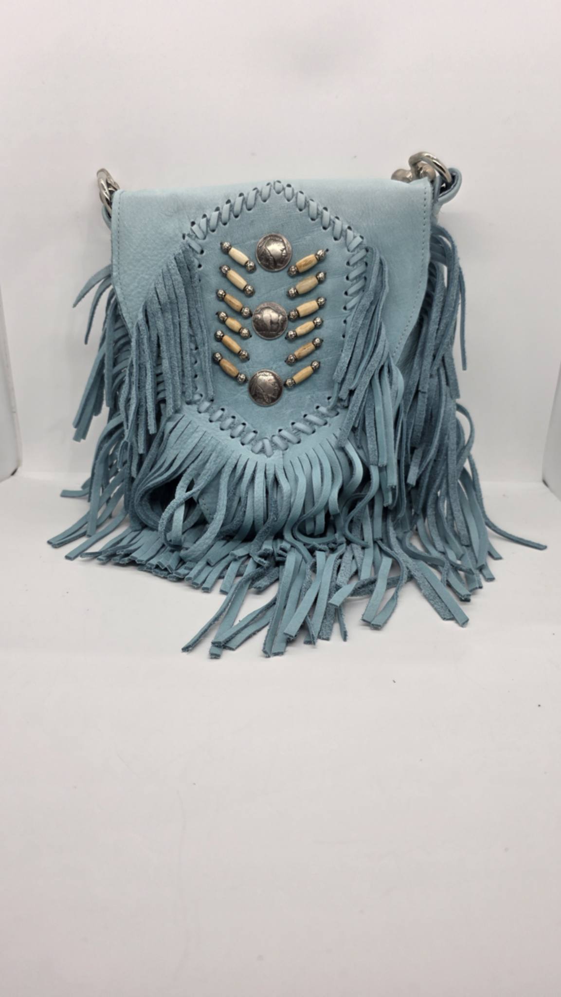 Turquoise Buck Skin Purse