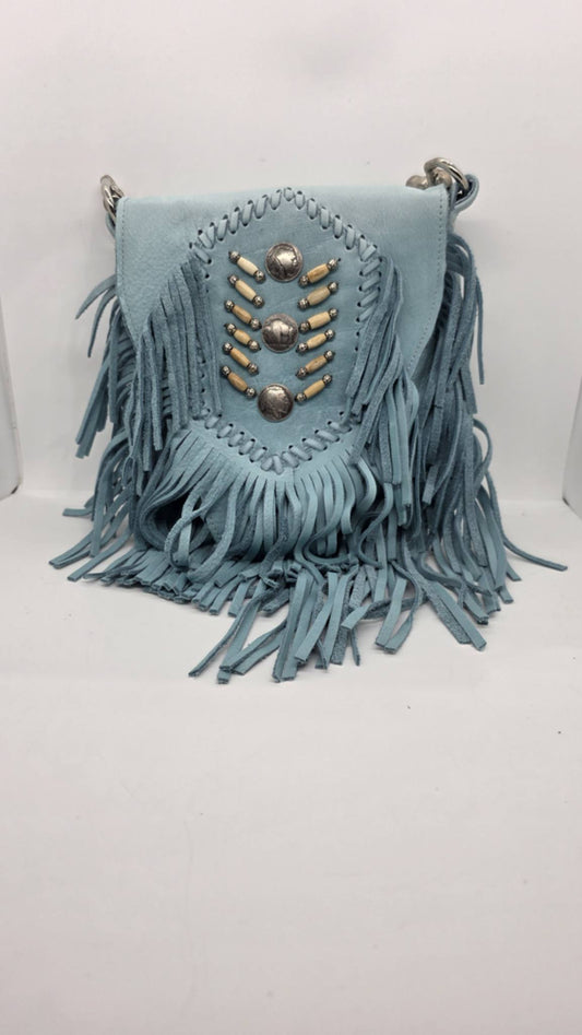 Turquoise Buck Skin Purse