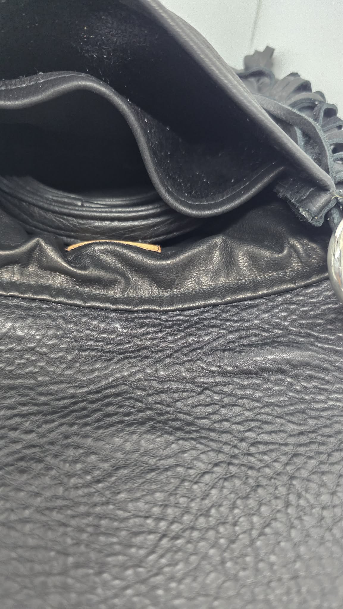 Black and White Buck Skin Purse