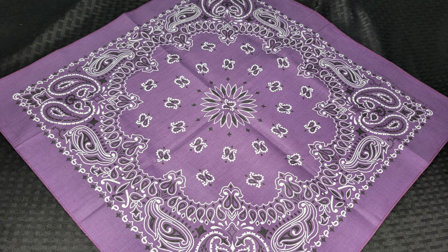 Plain Plum Bandana (Sku8476)