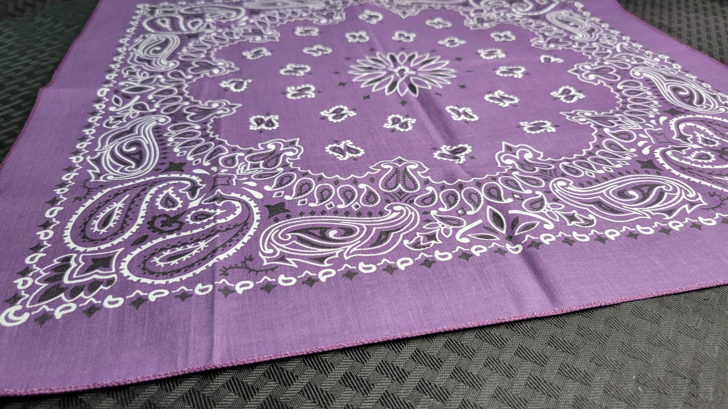 Plain Plum Bandana (Sku8476)