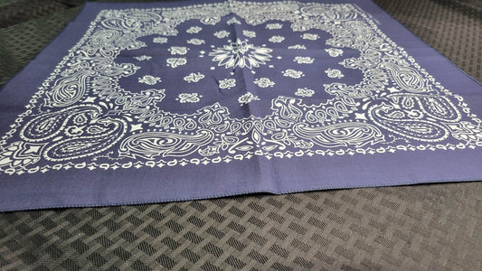 Plain Navy Blue Bandana (Sku8479)