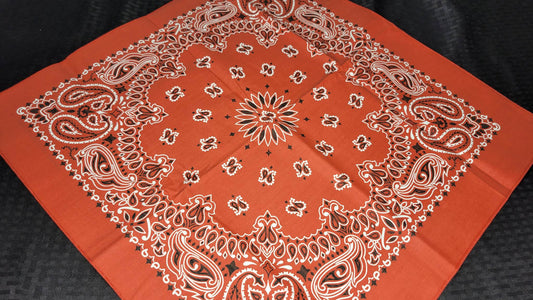 Plain Terracotta Bandana (Sku8481)