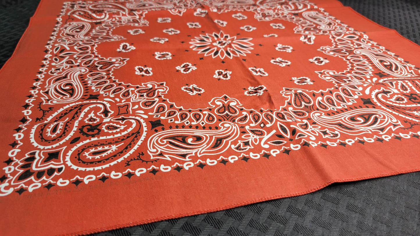 Plain Terracotta Bandana (Sku8481)