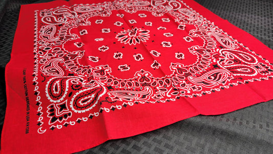 Plain Red Bandana (Sku8488)