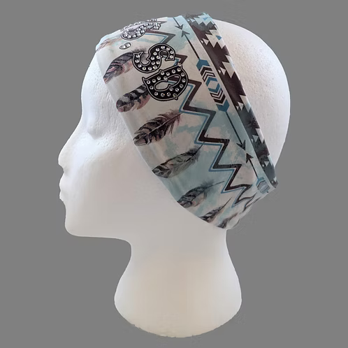 Stretchy Headband Sturgis SD with Aurora Borealis Crystals (Sku5503)