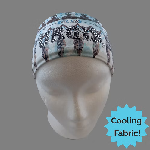 Stretchy Headband Sturgis SD with Aurora Borealis Crystals (Sku5503)