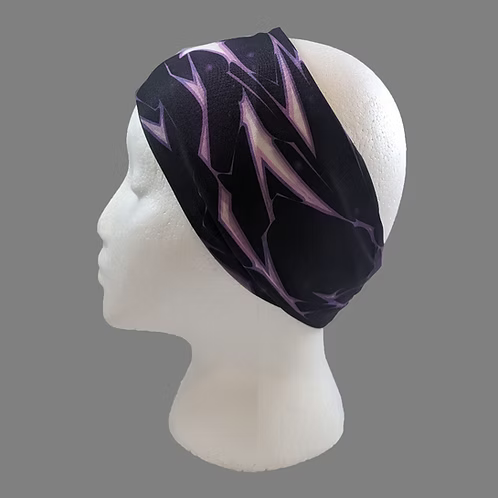 Stretchy Headband Purple Lighting no crystals (Sku5507)