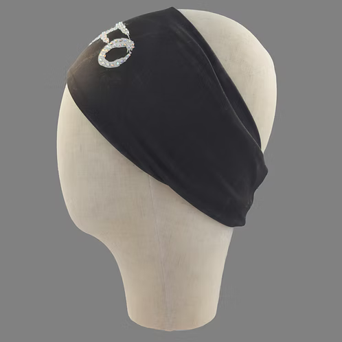 Stretchy Headband FAFO with Aurora Borealis Crystals (Sku5501)