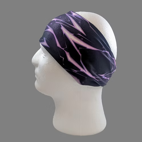 Stretchy Headband Purple Lighting no crystals (Sku5507)
