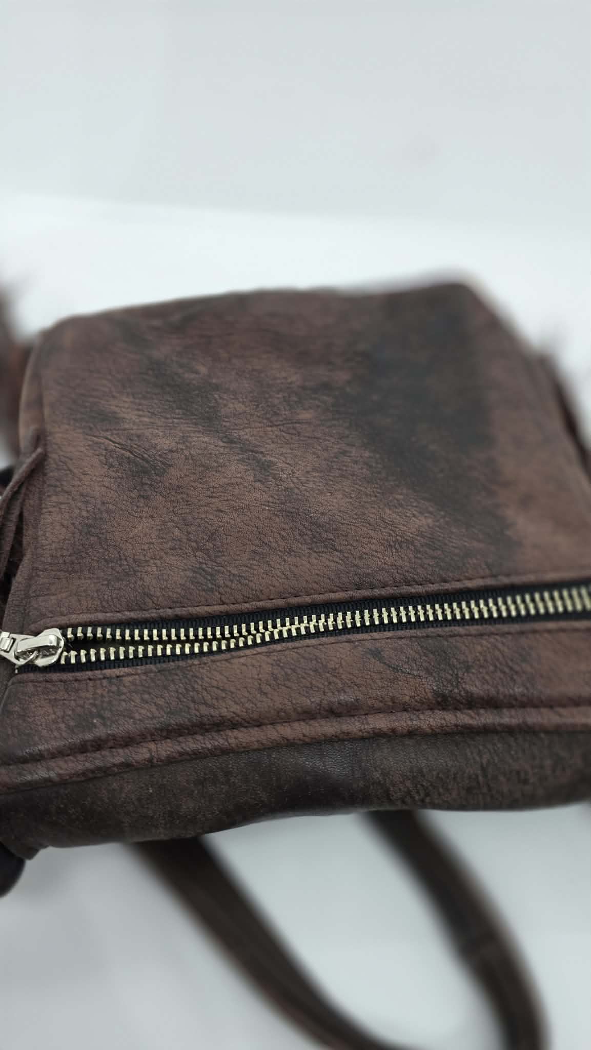 Brown Buck Skin Purse with Buffalo