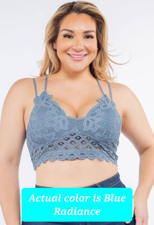 Blue Lace Cami Bralette