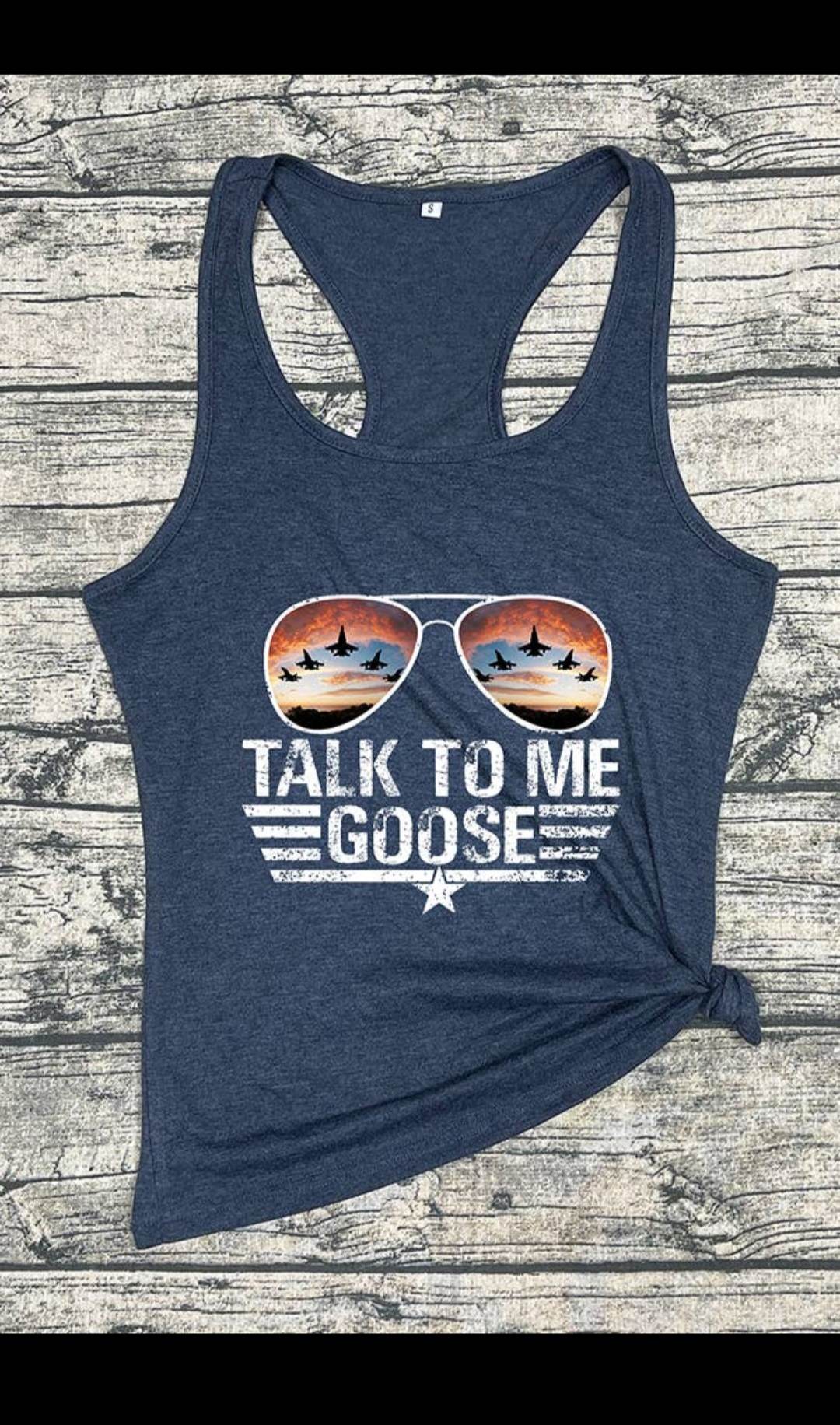 Talk To Me Goose Tank Top