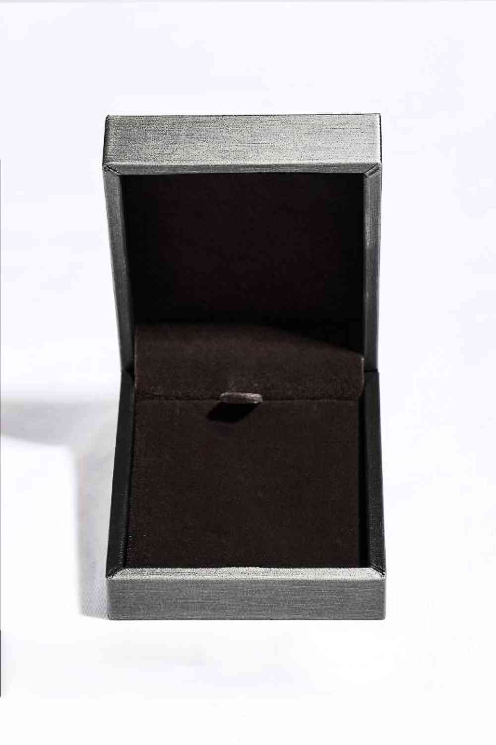 The ROYAL Treatment 10 Carat Moissanite Teardrop Pendant Platinum-Plated Necklace