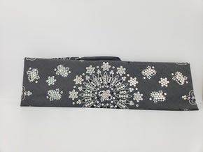 LeeAnnette Charcoal Paisley with Diamond Clear Swarovski Crystals (Sku4354)