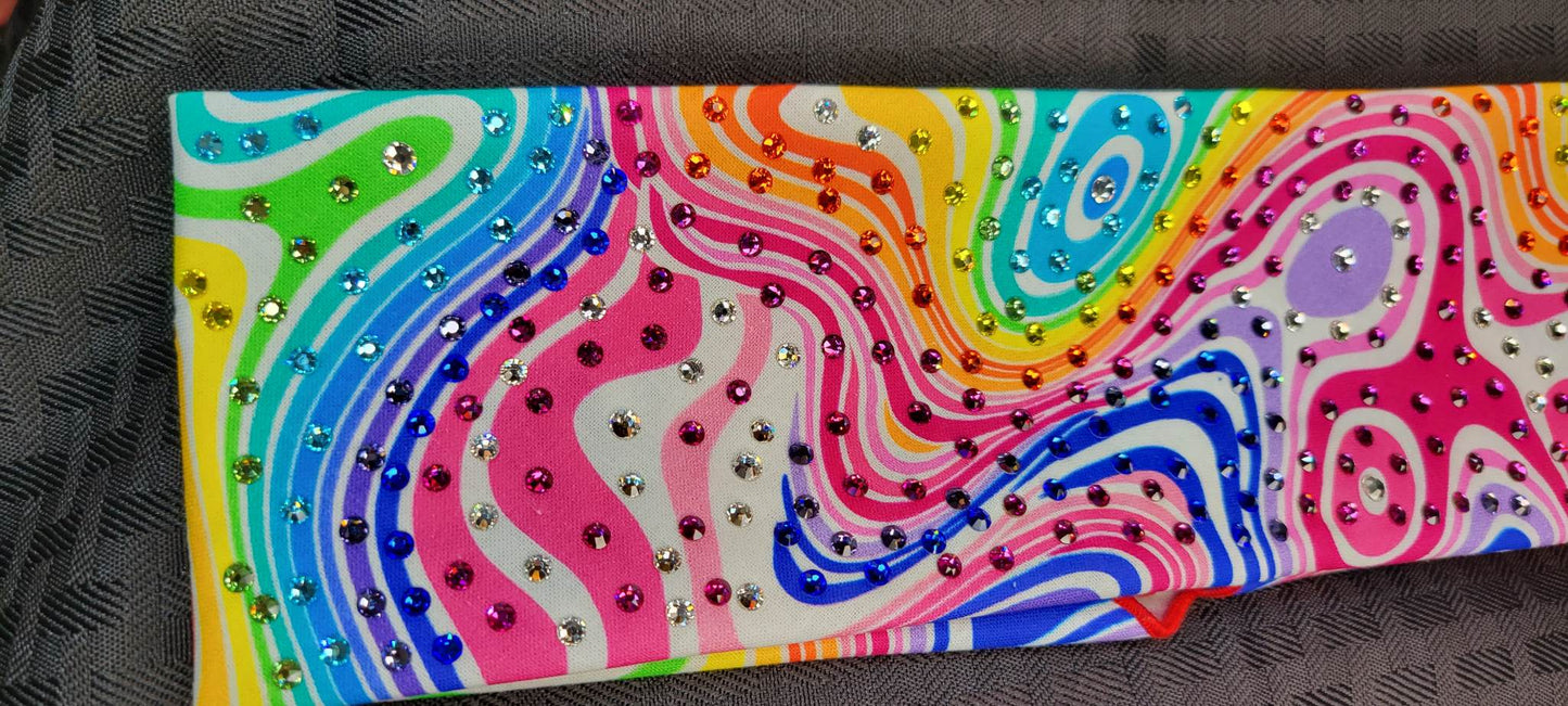 LeeAnnette Rainbow Swirl with Multi-Colors of Austrian Crystals (sku4538)