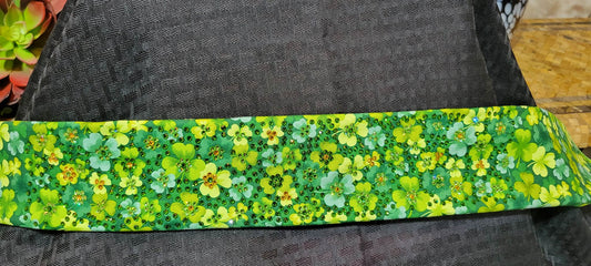 Super LeeAnnette Four Leaf Clovers with Peridot, Dark Green and Yellow Austrian Crystals (sku4541)