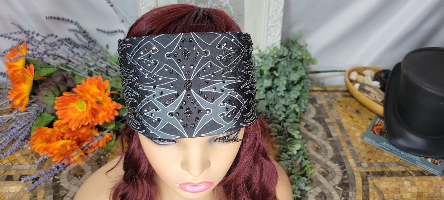 LeeAnnette Tribal with Black Austrian Crystals (sku4551)