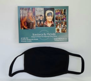 5 PACK Plain Black Face Masks BULK Discount *Final Sale* (Sku5951)